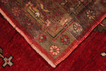 5x11 Burgundy and Multicolor Anatolian Turkish Tribal Runner