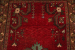 5x11 Burgundy and Multicolor Anatolian Turkish Tribal Runner