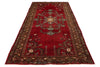 5x11 Burgundy and Multicolor Anatolian Turkish Tribal Runner