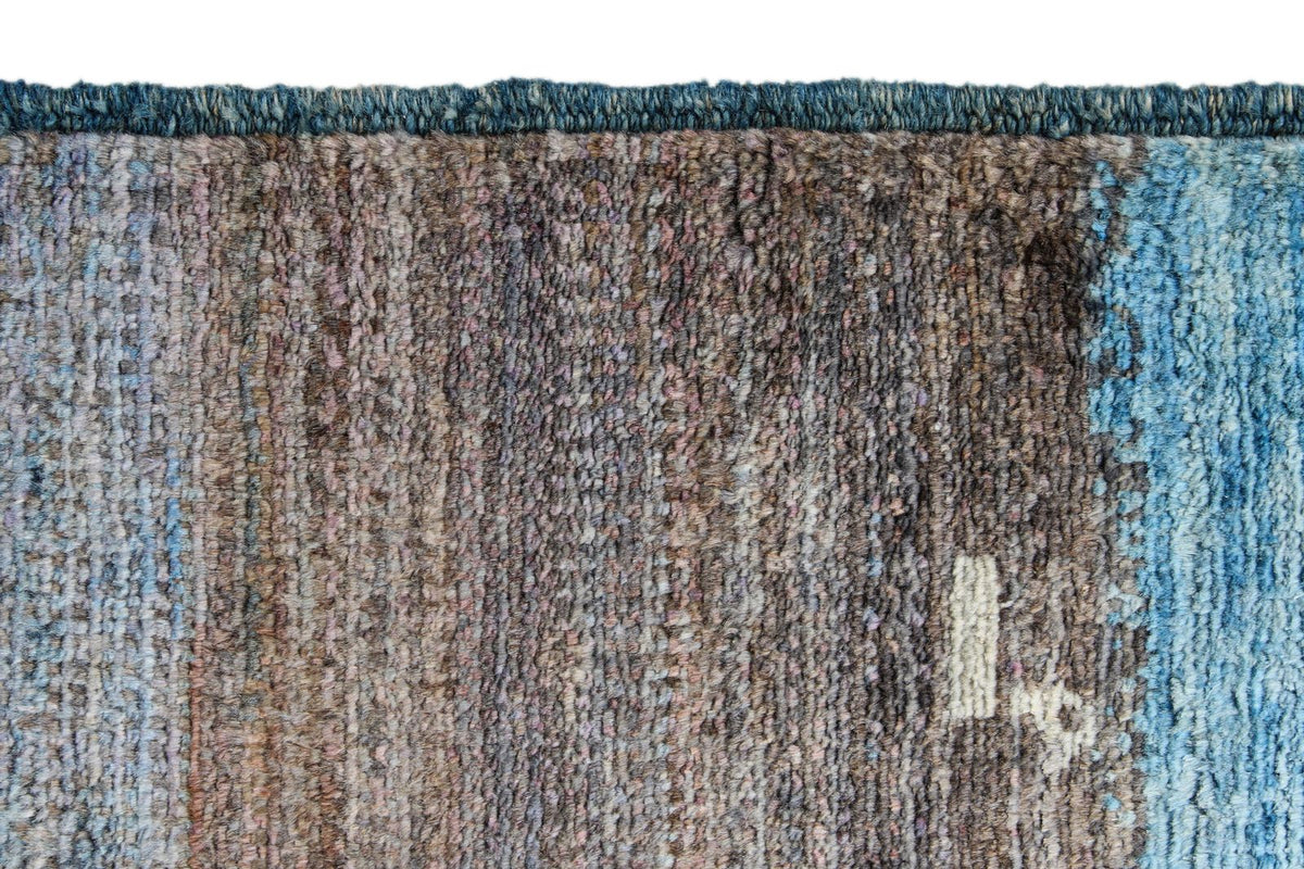 6x9 Blue and Multicolor Anatolian Traditional Rug