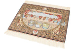 2x3 Multicolor Turkish Silk Rug