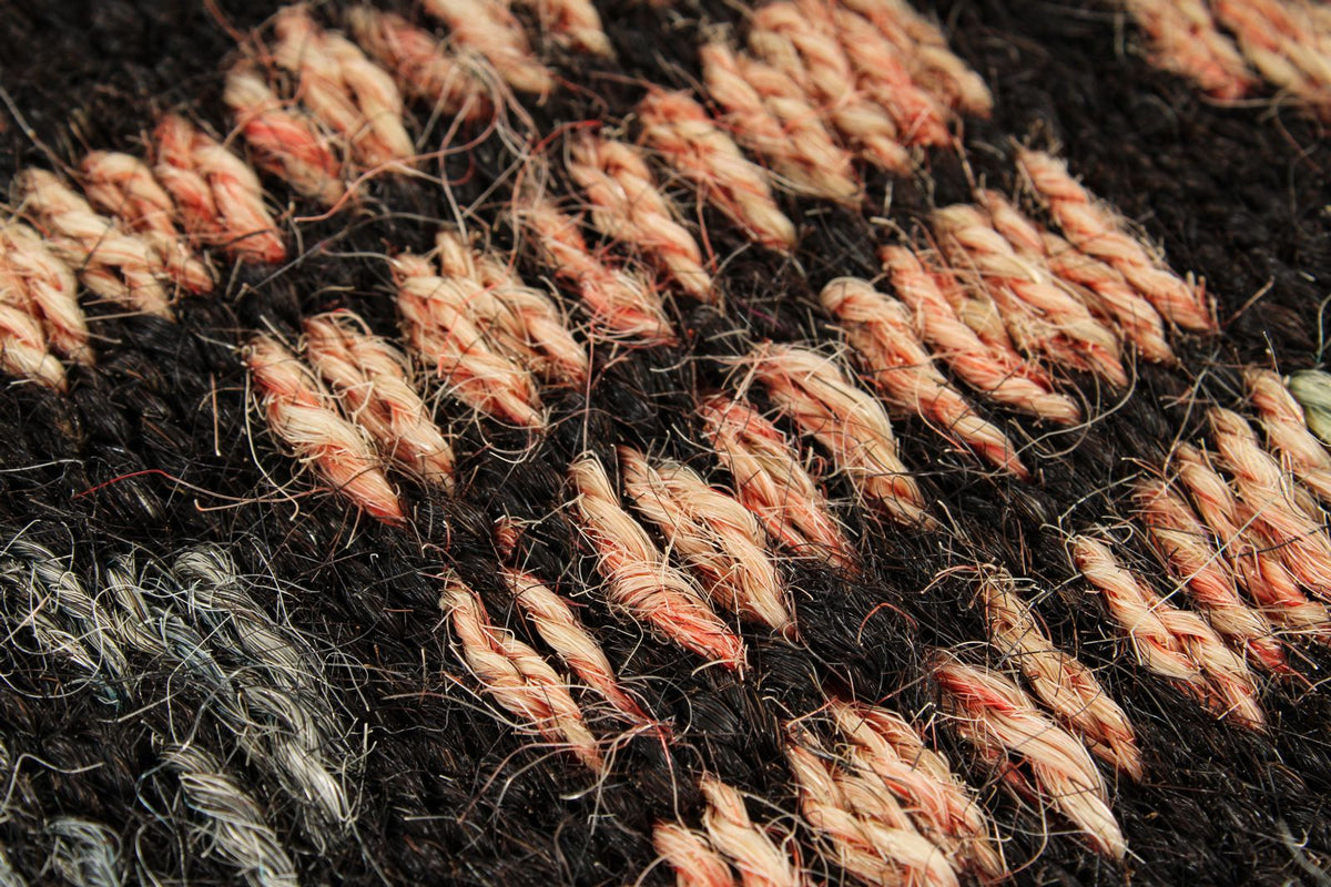 8x11 Black and Multicolor Turkish Tribal Rug