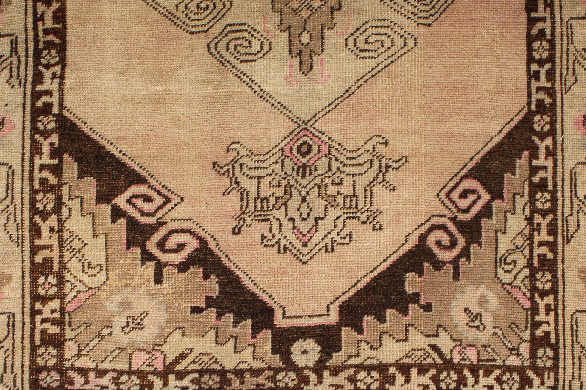 4x11 Rust and Brown Anatolian Turkish Tribal Runner