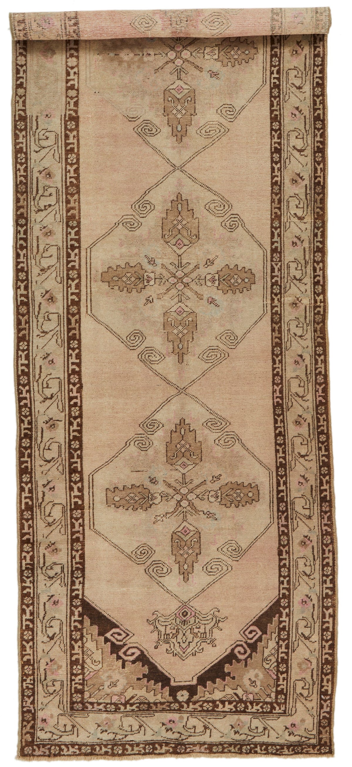 4x11 Rust and Brown Anatolian Turkish Tribal Runner