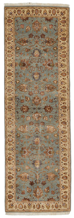 3x8 Gray and Ivory Turkish Traditional Runner