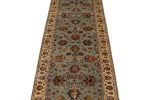 3x8 Gray and Ivory Turkish Traditional Runner