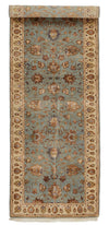 3x8 Gray and Ivory Turkish Traditional Runner