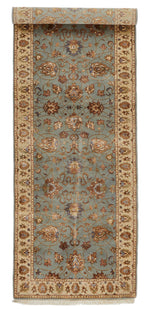 3x8 Gray and Ivory Turkish Traditional Runner