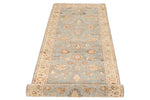 3x8 Gray and Ivory Turkish Traditional Runner