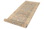 3x8 Gray and Ivory Turkish Traditional Runner