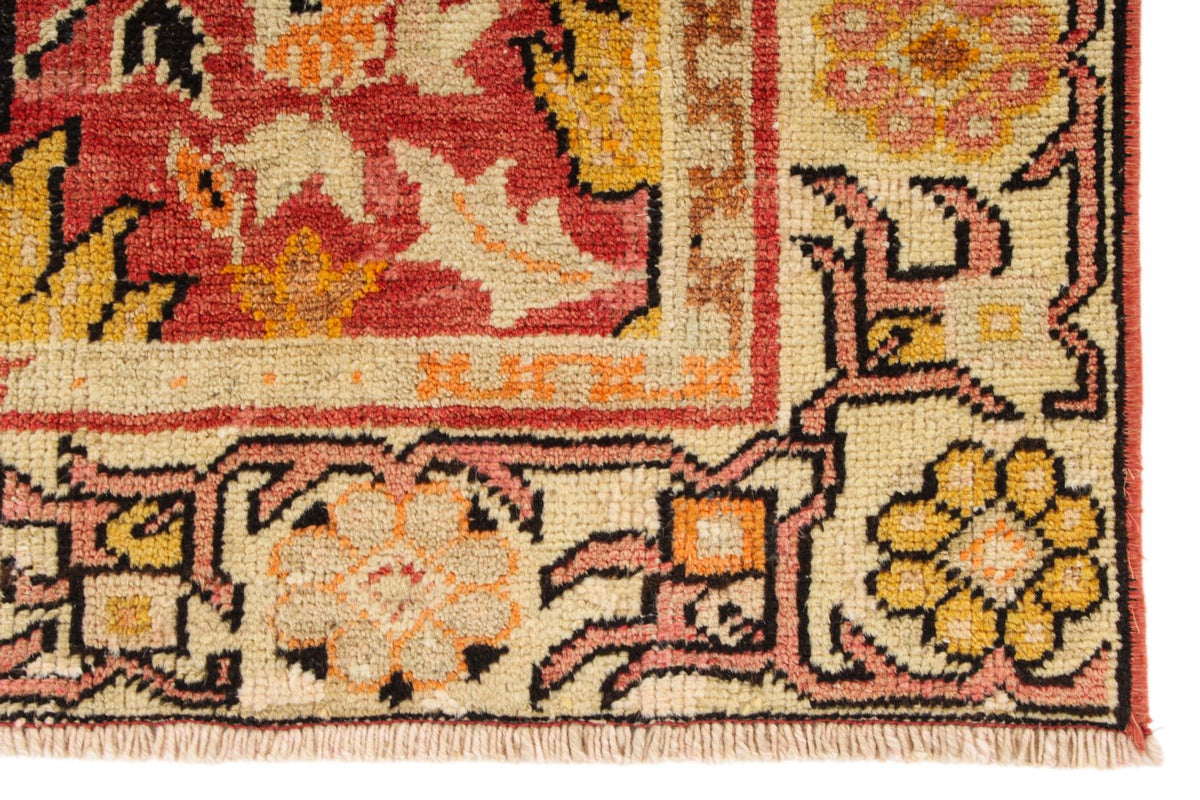 3x5 Red and Multicolor Anatolian Turkish Tribal Rug