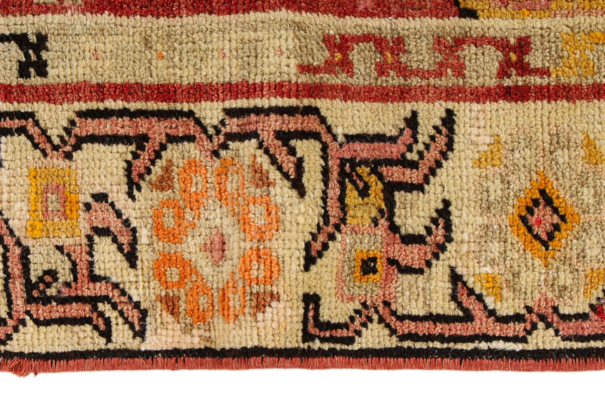 3x5 Red and Multicolor Anatolian Turkish Tribal Rug