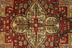 5x7 Ivory and Red Anatolian Turkish Tribal Rug