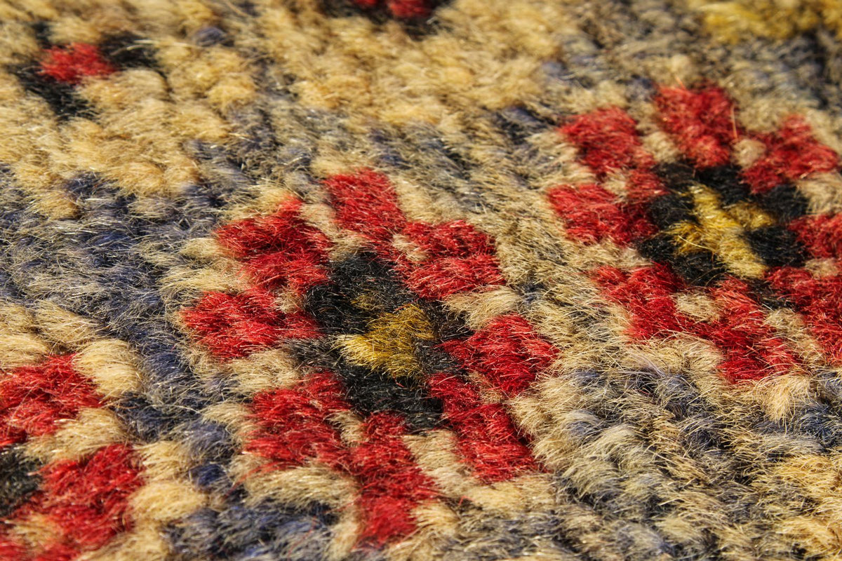 5x7 Ivory and Red Anatolian Turkish Tribal Rug