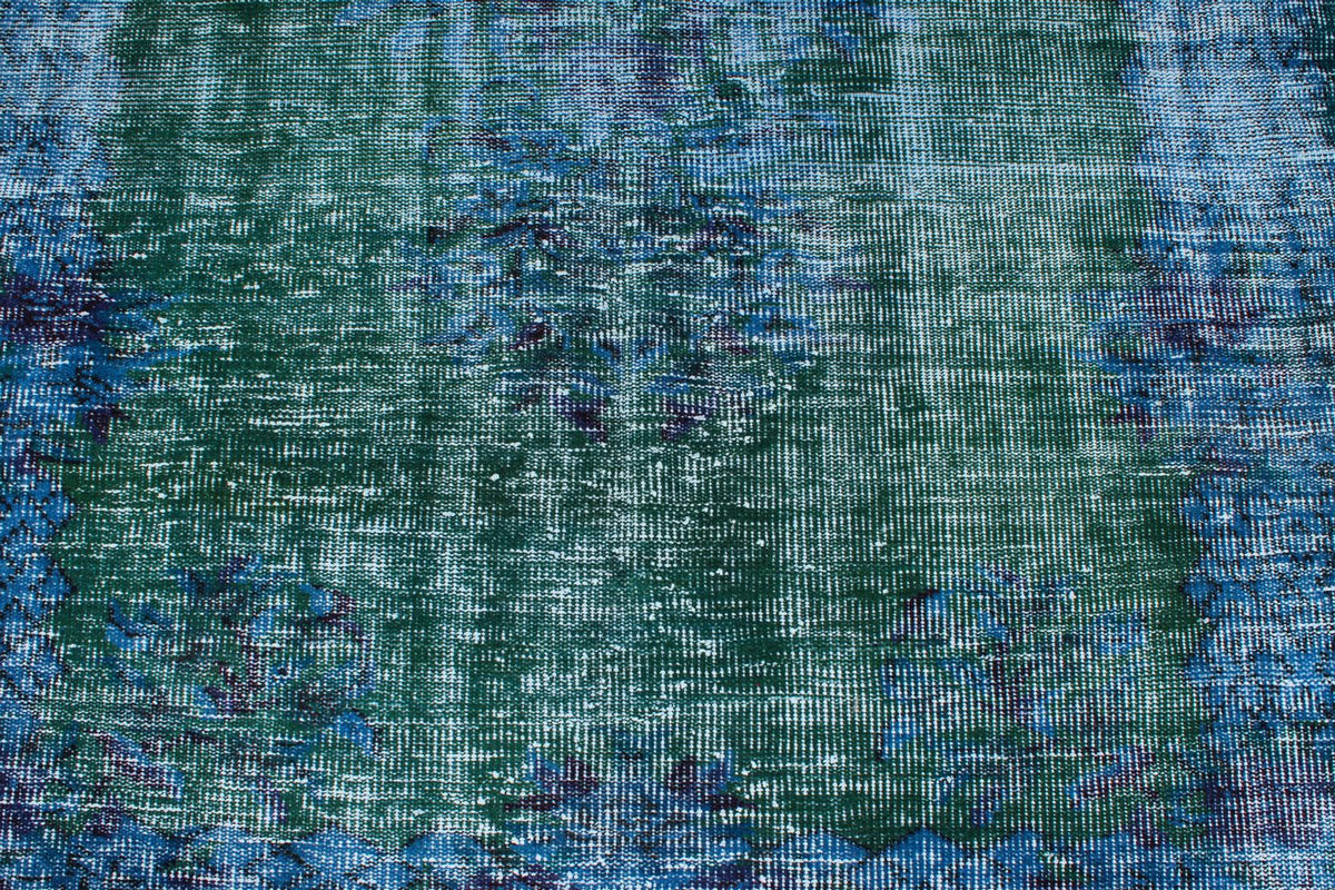 5x9 Blue and Green Modern Contemporary Rug