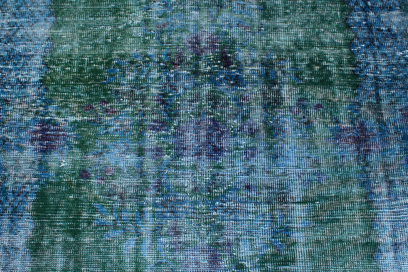 5x9 Blue and Green Modern Contemporary Rug