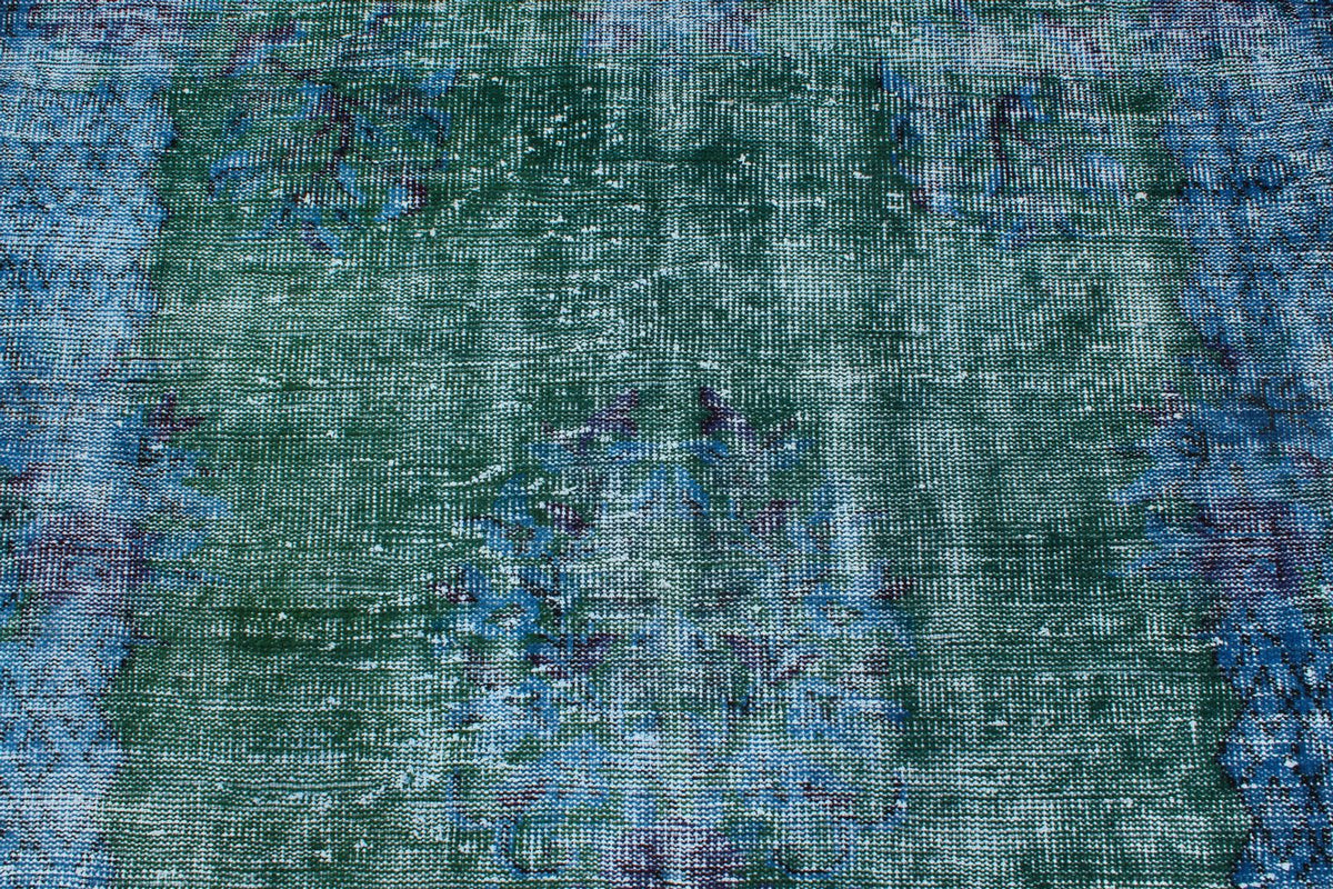 5x9 Blue and Green Modern Contemporary Rug
