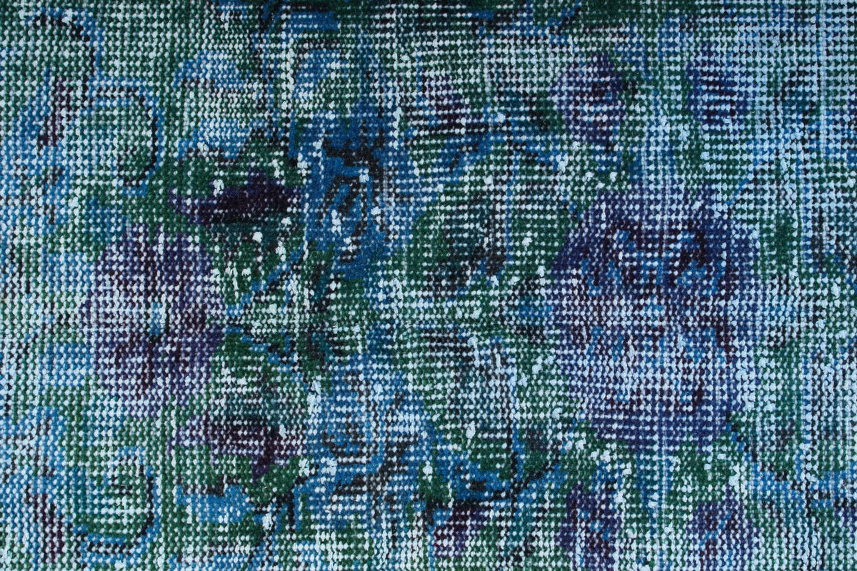 5x9 Blue and Green Modern Contemporary Rug