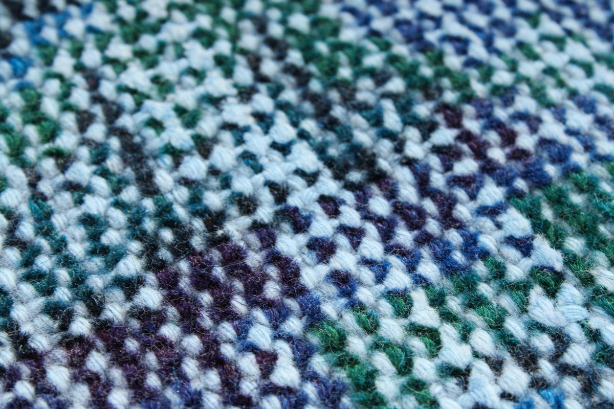 5x9 Blue and Green Modern Contemporary Rug