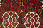 6x8 Red and Multicolor Turkish Tribal Rug