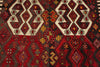 6x8 Red and Multicolor Turkish Tribal Rug