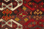 6x8 Red and Multicolor Turkish Tribal Rug