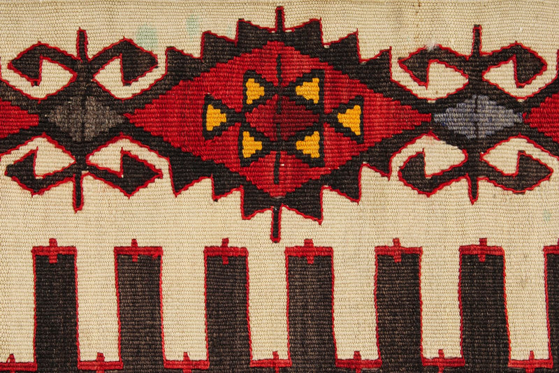 6x8 Red and Multicolor Turkish Tribal Rug