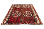 6x8 Red and Multicolor Turkish Tribal Rug