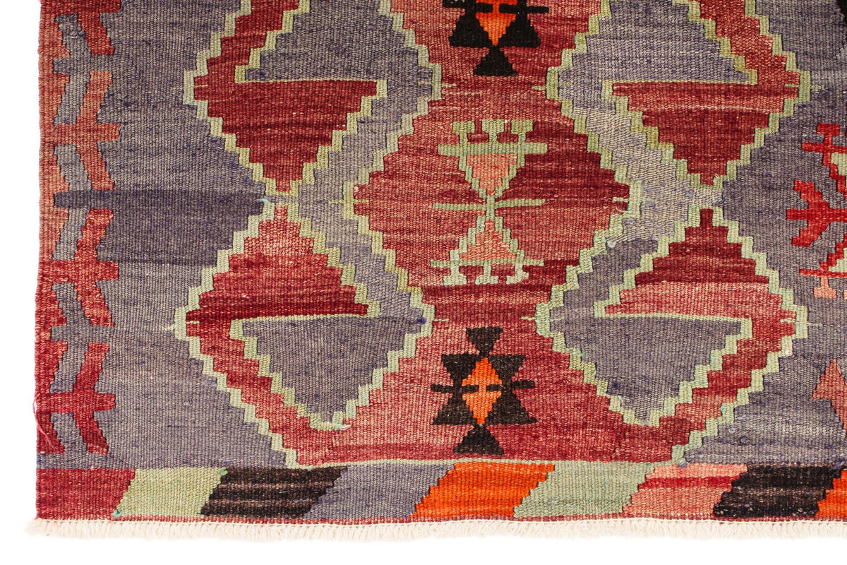 4x14 Multicolor Turkish Tribal Rug