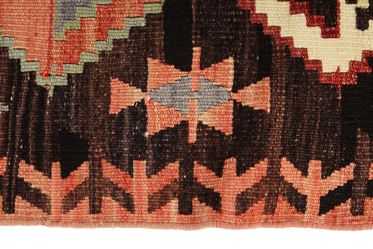 4x14 Multicolor Turkish Tribal Rug