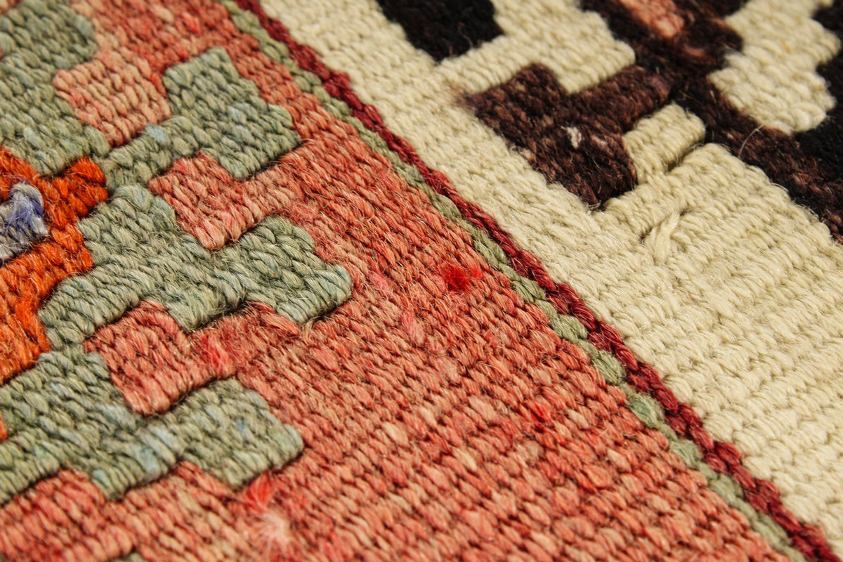 4x14 Multicolor Turkish Tribal Rug
