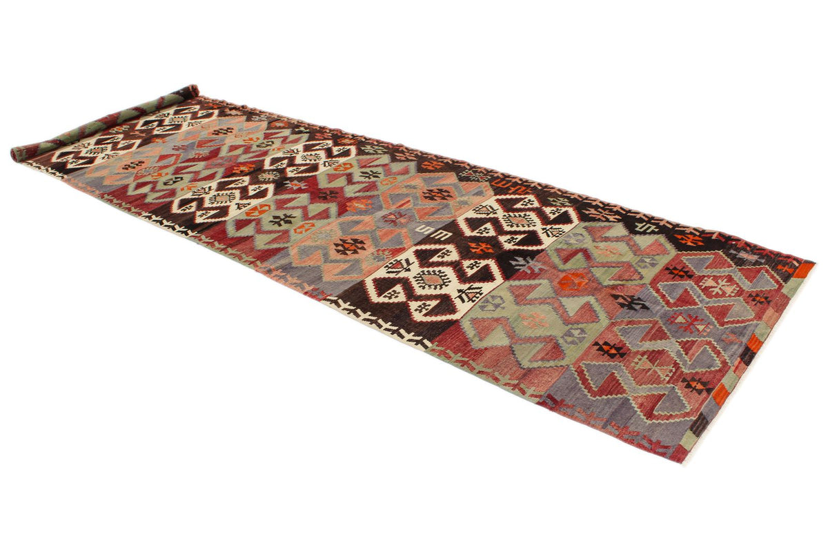 4x14 Multicolor Turkish Tribal Rug
