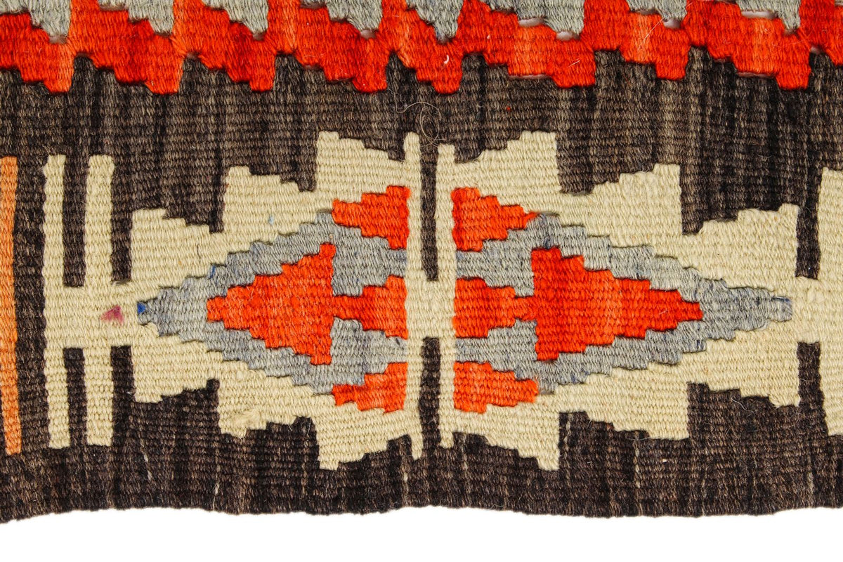 7x10 Red and Multicolor Turkish Tribal Rug