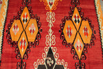 7x10 Red and Multicolor Turkish Tribal Rug