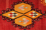 7x10 Red and Multicolor Turkish Tribal Rug