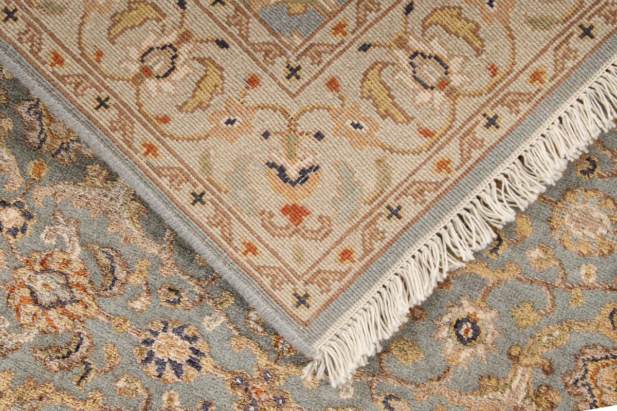 3x10 Gray and Ivory Turkish Traditional Runner