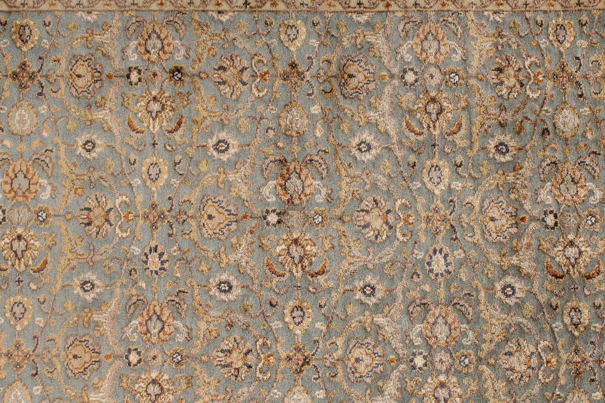 3x10 Gray and Ivory Turkish Traditional Runner