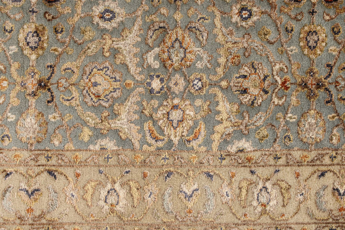 3x10 Gray and Ivory Turkish Traditional Runner