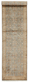 3x10 Gray and Ivory Turkish Traditional Runner
