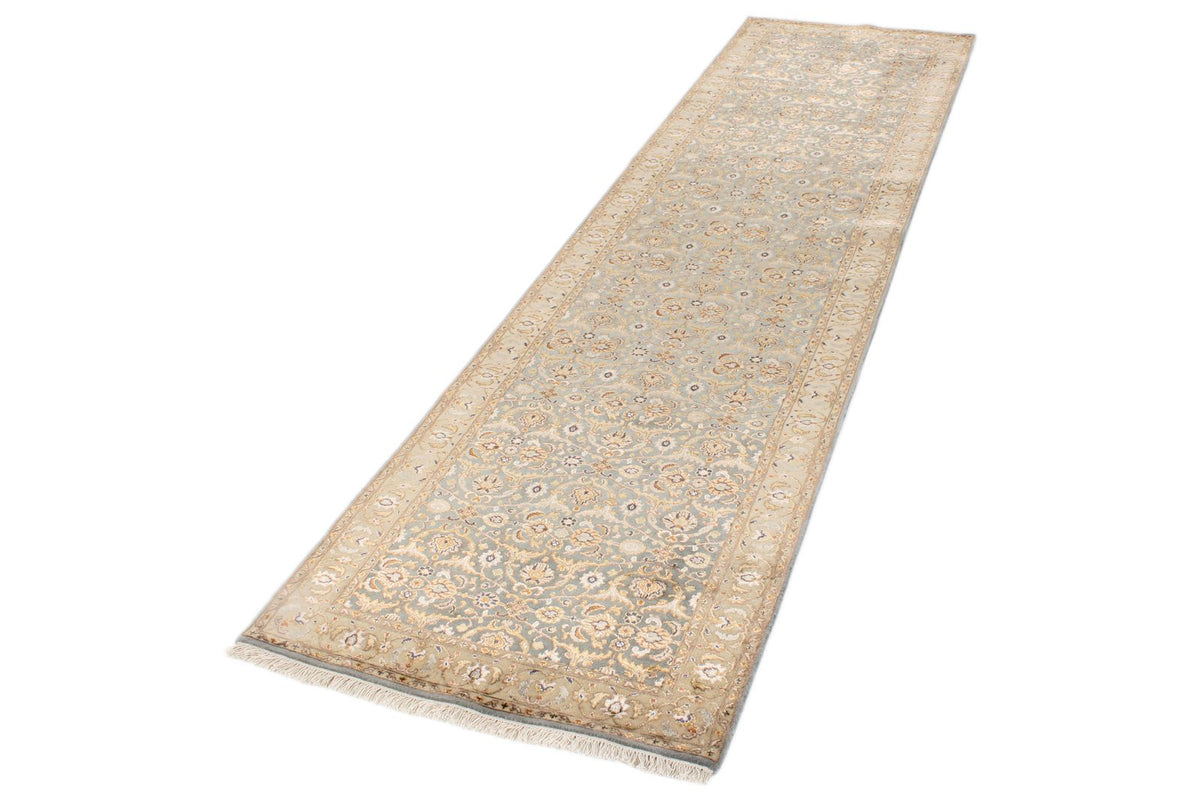 3x10 Gray and Ivory Turkish Traditional Runner