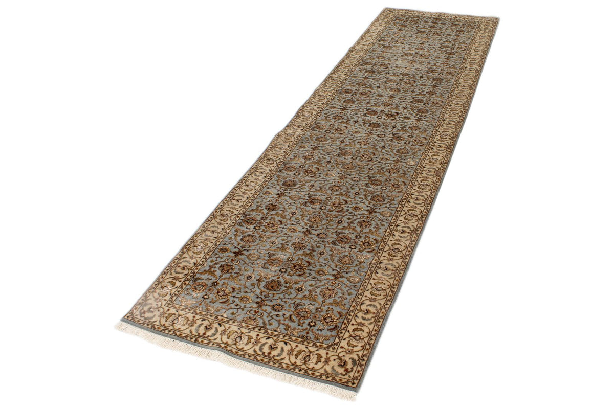 3x10 Gray and Ivory Turkish Traditional Runner