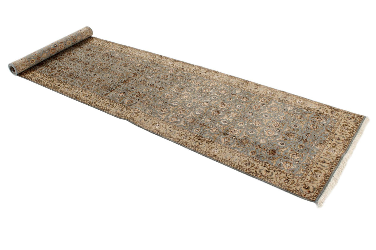 3x10 Gray and Ivory Turkish Traditional Runner