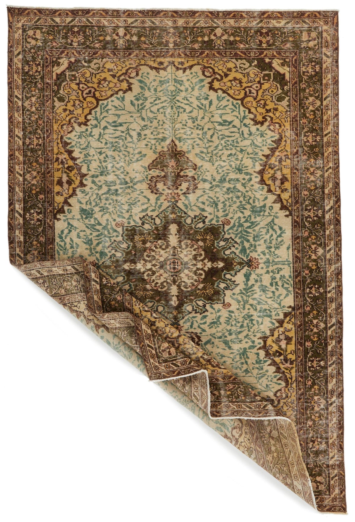 6x8 Brown and Beige Modern Contemporary Rug