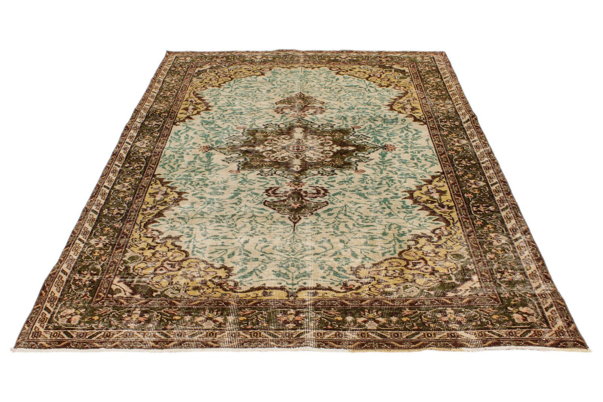 6x8 Brown and Beige Modern Contemporary Rug