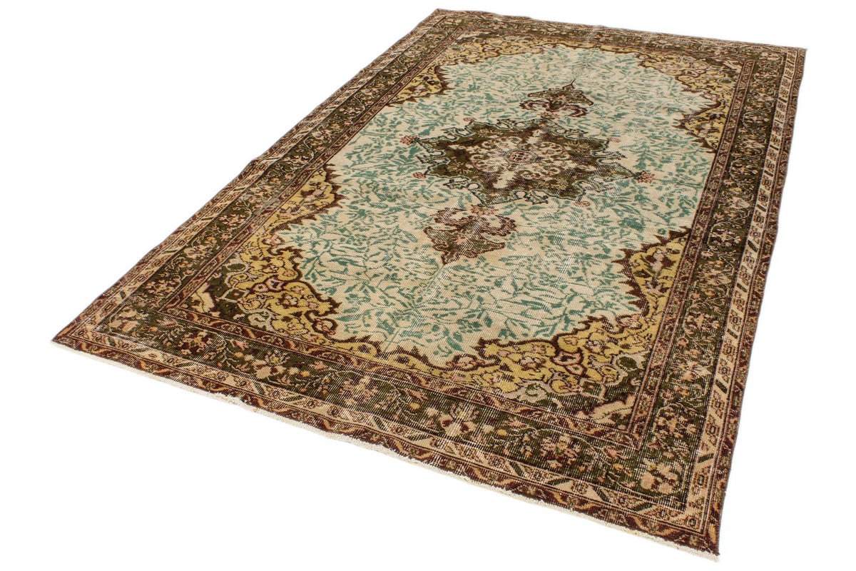 6x8 Brown and Beige Modern Contemporary Rug