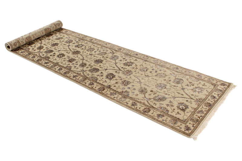 3x10 Ivory and Ivory Turkish Traditional Runner