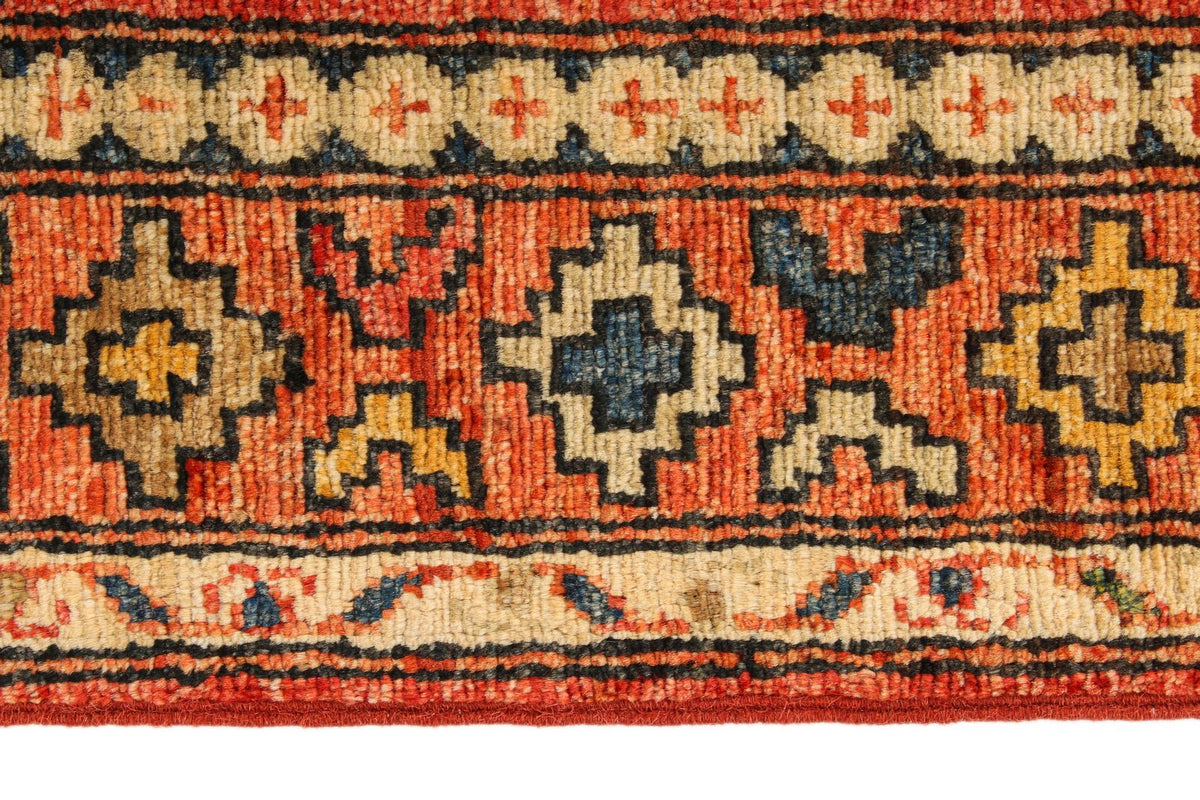 3x4 Red and Multicolor Anatolian Traditional Rug
