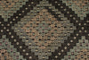 8x11 Black and Multicolor Turkish Tribal Rug