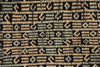 8x11 Black and Multicolor Turkish Tribal Rug