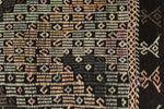 8x11 Black and Multicolor Turkish Tribal Rug